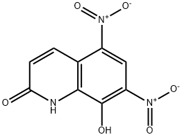 8-Hydroxy-5,7-dinitro-carbostyril, 15450-74-5, 结构式