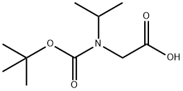 2-{[(叔丁氧基)羰基](丙-2-基)胺}乙酸, 154509-63-4, 结构式