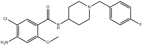 4-Amino-5-chloro-N-(1-((4-fluorophenyl)methyl)-4-piperidinyl)-2-methox ybenzamide Structure