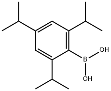 2,4,6-トリイソプロピルフェニルボロン酸 化学構造式