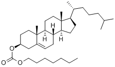 胆固醇庚基碳酸盐, 15455-81-9, 结构式