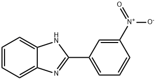 2-(3-ニトロフェニル)-1H-ベンゾイミダゾール 化学構造式