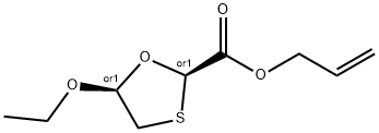 1,3-Oxathiolane-2-carboxylicacid,5-ethoxy-,2-propenylester,cis-(9CI) Structure