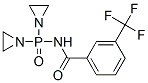 N-[Bis(1-aziridinyl)phosphinyl]-m-(trifluoromethyl)benzamide Struktur