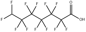 7H-十二氟庚酸, 1546-95-8, 结构式