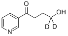 4-Hydroxy-1-(3-pyridyl)-1-butanone-4,4-d2 Structure