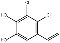 1,2-Benzenediol, 3,4-dichloro-5-ethenyl- (9CI) 化学構造式