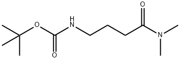 tert-butyl 4-(dimethylamino)-4-oxobutylcarbamate 化学構造式