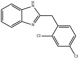 2-[(2,4-二氯苯基)甲基]-1H-苯并咪唑,154660-96-5,结构式