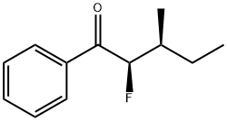 1-Pentanone, 2-fluoro-3-methyl-1-phenyl-, (R*,S*)- (9CI) Structure
