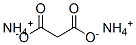 malonic acid, ammonium salt Structure