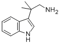 2-(1H-吲哚-3-基)-2-甲基-1-丙胺 结构式