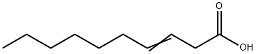 3-デセン酸 化学構造式
