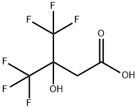 4,4,4-トリフルオロ-3-ヒドロキシ-3-(トリフルオロメチル)酪酸 化学構造式