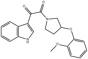 1-(INDOL-3-YLGLYOXYLOYL)-3-(O-METHOXYPHENOXY)PYRROLIDINE|