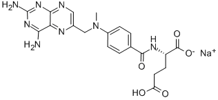 Methotrexate sodium Struktur