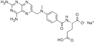 甲氨蝶呤钠 结构式