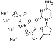 2',3'-DIDEOXYCYTIDINE-5'-O-(1-THIOTRIPHOSPHATE) SODIUM SALT Structure