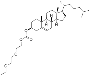 胆甾醇基2-(2-乙氧基乙氧基)乙基碳酸盐 结构式