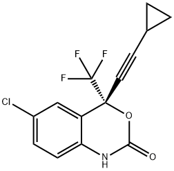 Enantiomer Efavirenz 化学構造式