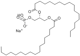 1,2-DIHEPTADECANOYL-SN-GLYCERO-3-PHOSPHATE SODIUM SALT Structure