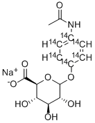 4-ACETAMIDOPHENYL-RING-UL-14C GLUCURONIDE Structure