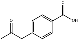 4-(2-オキソプロピル)安息香酸 化学構造式