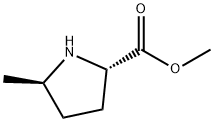 L-Proline, 5-methyl-, methyl ester, trans- (9CI) Struktur