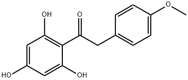 2-(4-甲氧基苯基)-1-(2,4,6-三羟基苯基)乙酮 结构式