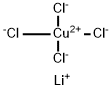 テトラクロロ銅(II)ジリチウム (約2.5%テトラヒドロフラン溶液, 約0.1mol/L) 化学構造式