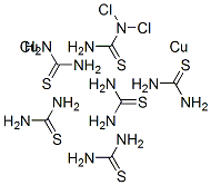hexakis(thiourea)dicopper dichloride 结构式