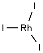 ロジウム(III)トリヨージド 化学構造式