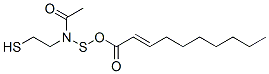 2-decenoic acid N-acetylcysteamine thioester Struktur