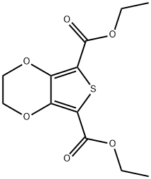 Thieno[3,4-b]-1,4-dioxin-5,7-dicarboxylic acid, 2,3-dihydro-, diethyl ester Struktur