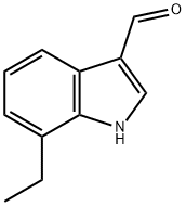 7-エチル-1H-インドール-3-カルブアルデヒド 化学構造式