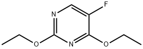 2,4-DIETHOXY-5-FLUOROPYRIMIDINE Struktur