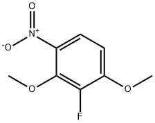 2-フルオロ-1,3-ジメトキシ-4-ニトロベンゼン 化学構造式