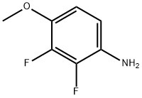 Benzenamine, 2,3-difluoro-4-methoxy- (9CI) Structure