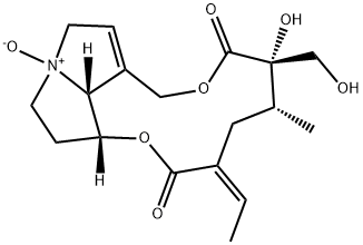 12,18-ジヒドロキシセネシオナン-11,16-ジオン4-オキシド 化学構造式