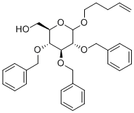 PENT-4-ENYL-2,3,4-TRI-O-BENZYL-D-GLUCO PYRANOSIDE Structure