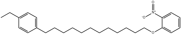 1-エチル-4-[12-(2-ニトロフェノキシ)ドデシル]ベンゼン 化学構造式