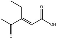 2-Pentenoic acid, 3-ethyl-4-oxo-, (E)- (9CI) Structure