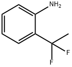 2-(1,1-difluoroethyl)- Benzenamine Structure