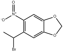 5-(1-溴乙基)-6-硝基苯并[D][1,3]二氧杂环戊烯 结构式