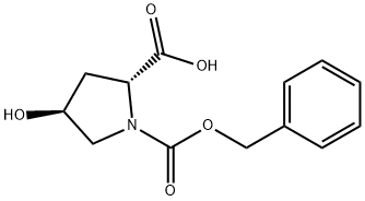 (2R,4S)-N-ALPHA-CARBOBENZOXY-4-HYDROXYPYRROLIDINE-2-CARBOXYLIC ACID Struktur