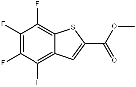 4,5,6,7-四氟苯并噻吩-2-甲酸甲酯 结构式