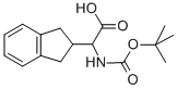 TERT-BUTOXYCARBONYLAMINO-INDAN-2-YL-ACETIC ACID Struktur
