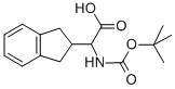 TERT-BUTOXYCARBONYLAMINO-INDAN-2-YL-ACETIC ACID Structure