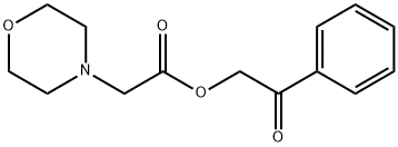 モルホリン-4-酢酸2-オキソ-2-フェニルエチル 化学構造式