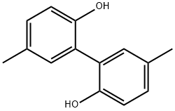 5,5'-ジメチル-2,2'-ジヒドロキシ-1,1'-ビフェニル 化学構造式